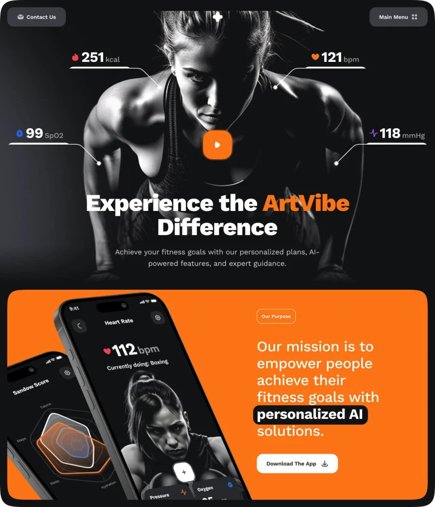 Bold colour UI trends in 2025 for fitness apps.