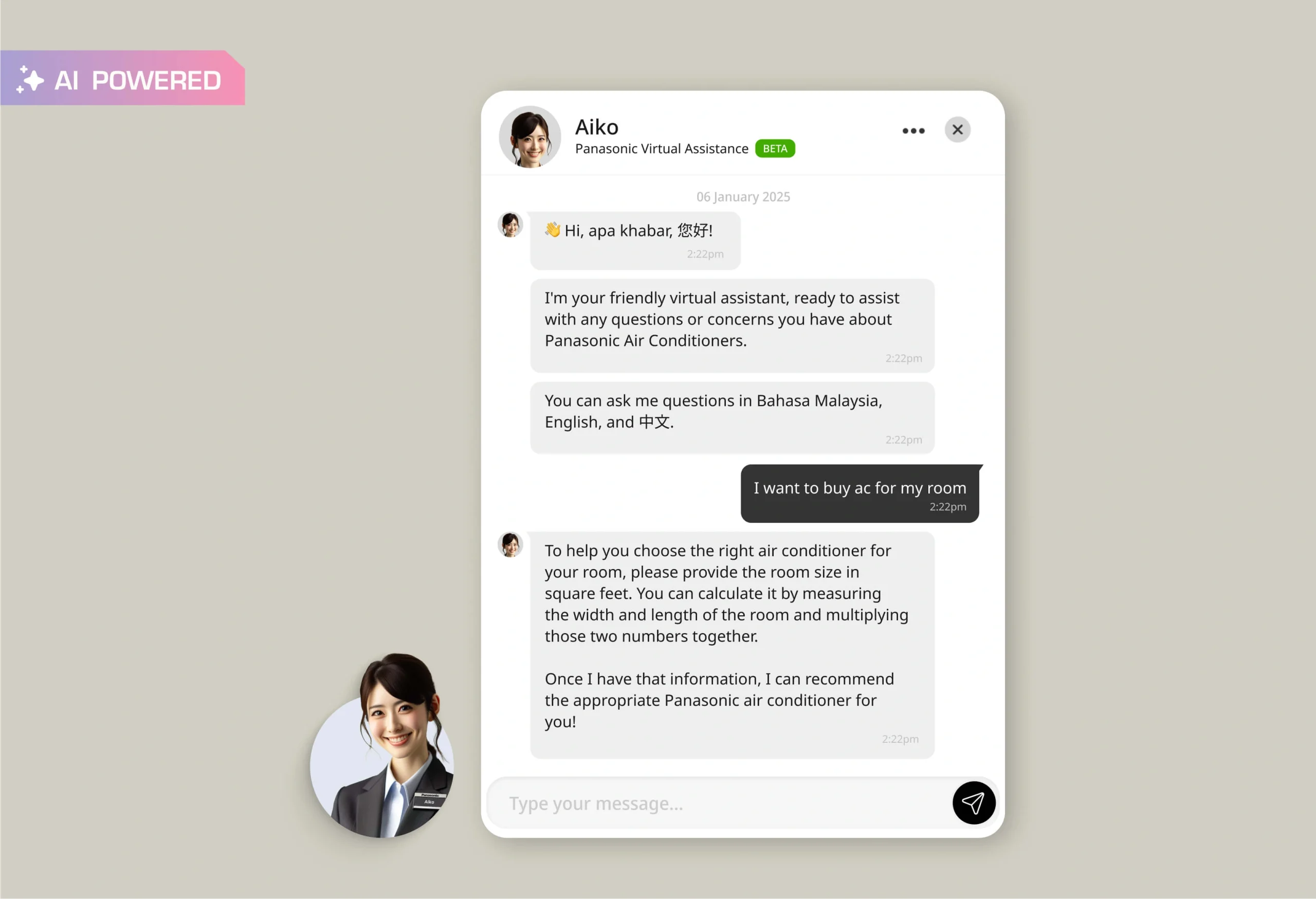 Panasonic AI Chatbot